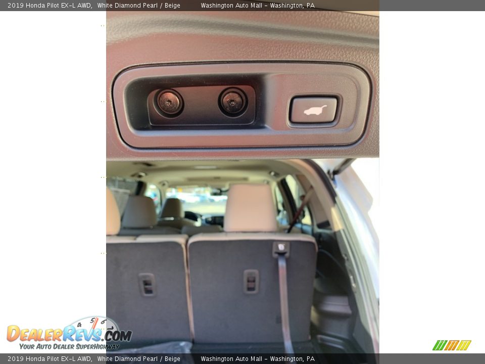 2019 Honda Pilot EX-L AWD White Diamond Pearl / Beige Photo #22