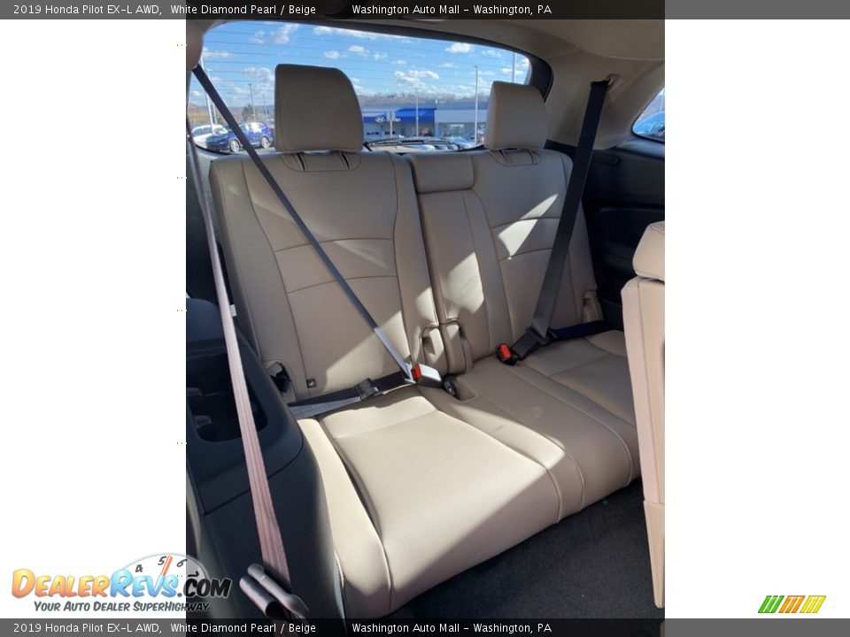 2019 Honda Pilot EX-L AWD White Diamond Pearl / Beige Photo #27