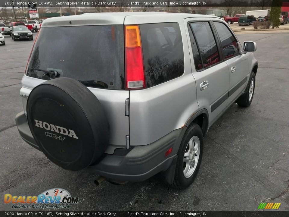 2000 Honda CR-V EX 4WD Sebring Silver Metallic / Dark Gray Photo #6