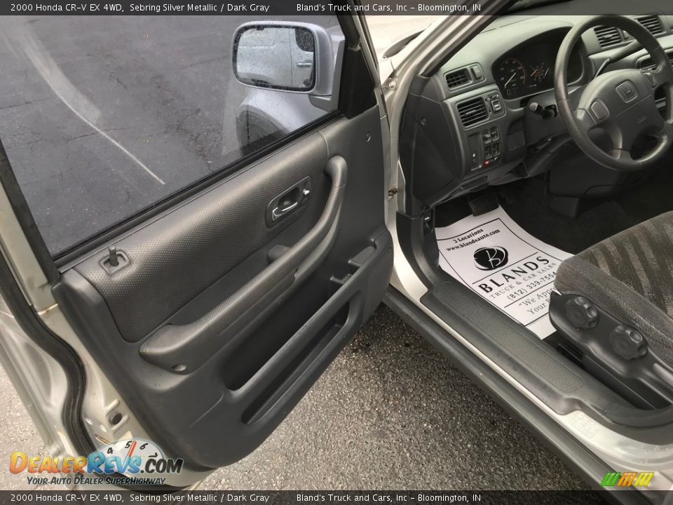 2000 Honda CR-V EX 4WD Sebring Silver Metallic / Dark Gray Photo #8