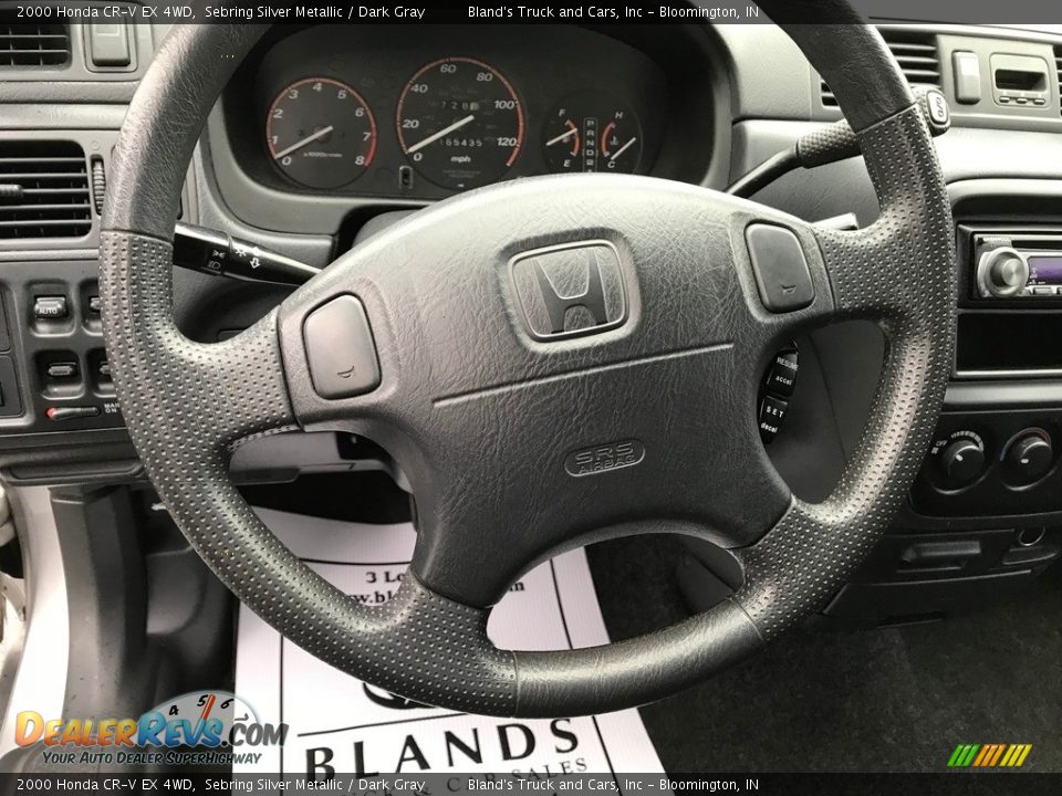 2000 Honda CR-V EX 4WD Sebring Silver Metallic / Dark Gray Photo #10