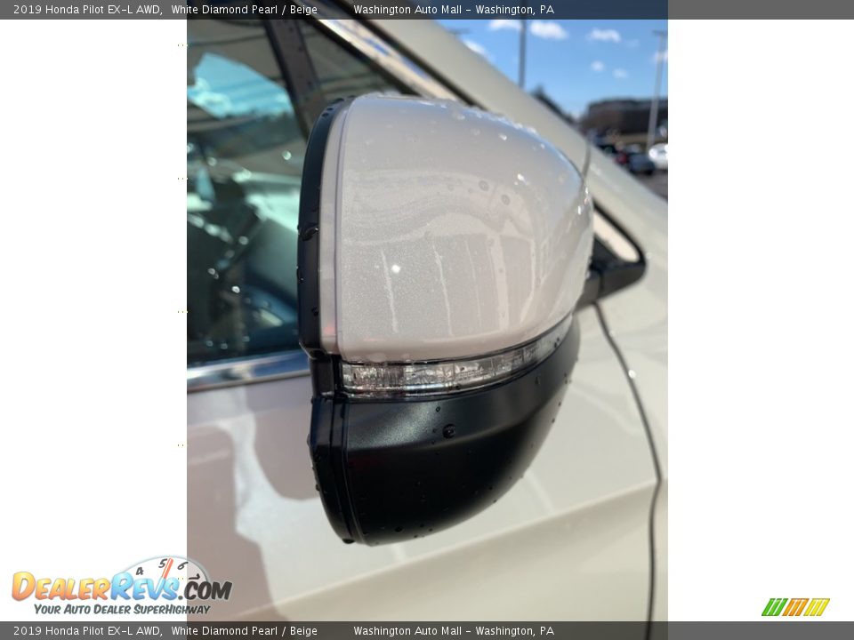 2019 Honda Pilot EX-L AWD White Diamond Pearl / Beige Photo #34