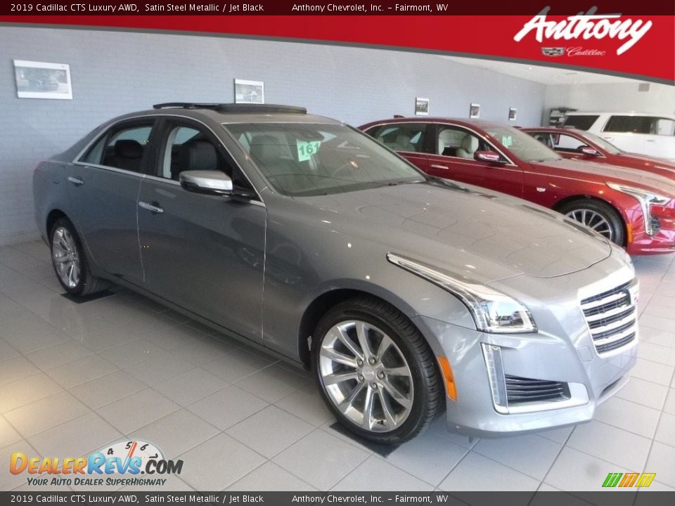2019 Cadillac CTS Luxury AWD Satin Steel Metallic / Jet Black Photo #1