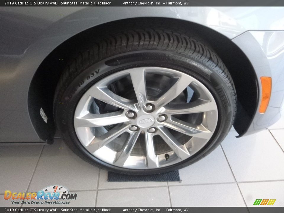 2019 Cadillac CTS Luxury AWD Satin Steel Metallic / Jet Black Photo #2