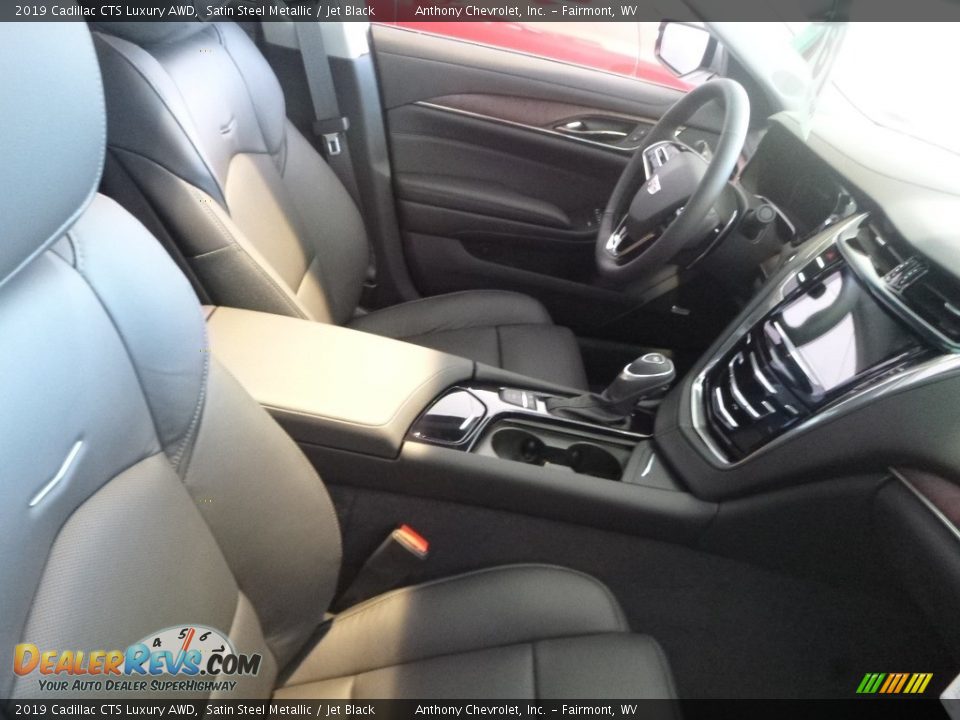 2019 Cadillac CTS Luxury AWD Satin Steel Metallic / Jet Black Photo #3