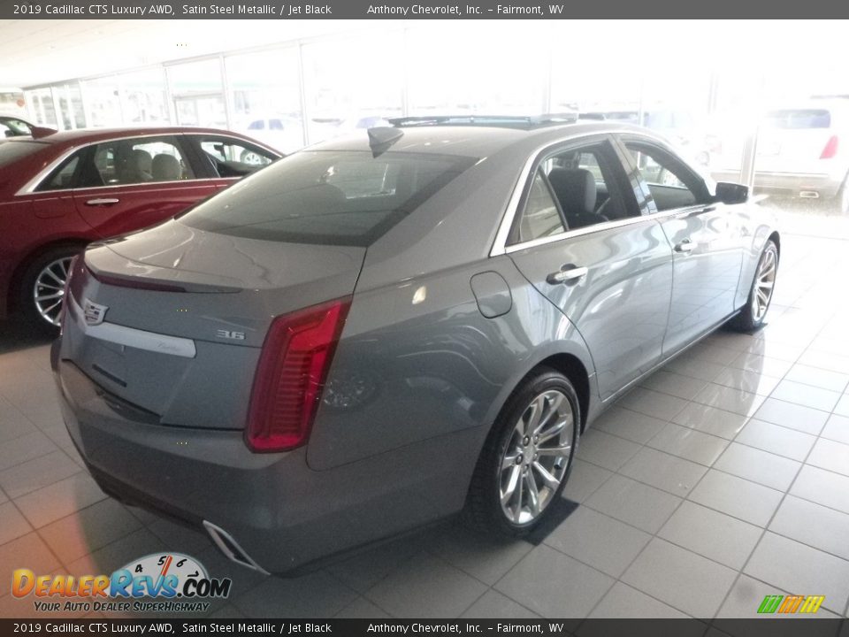 2019 Cadillac CTS Luxury AWD Satin Steel Metallic / Jet Black Photo #6