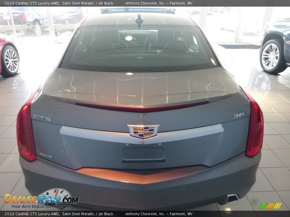 2019 Cadillac CTS Luxury AWD Satin Steel Metallic / Jet Black Photo #7