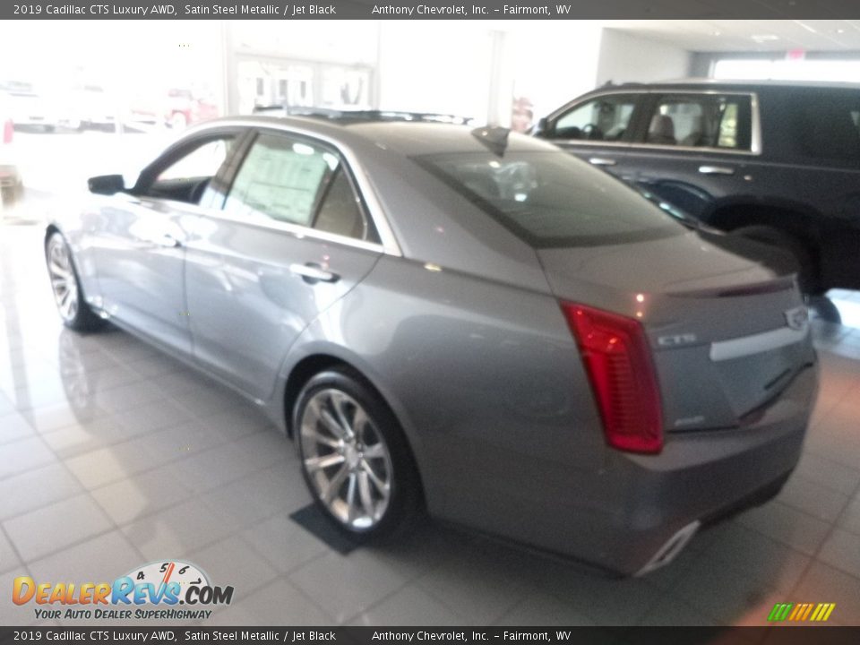 2019 Cadillac CTS Luxury AWD Satin Steel Metallic / Jet Black Photo #8
