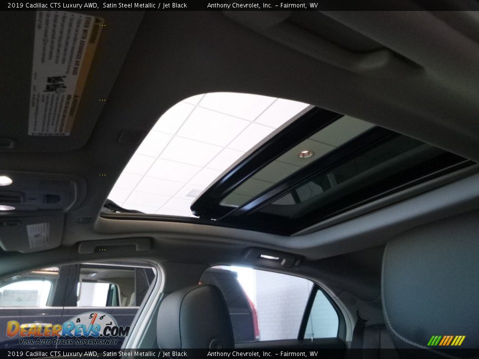 2019 Cadillac CTS Luxury AWD Satin Steel Metallic / Jet Black Photo #13
