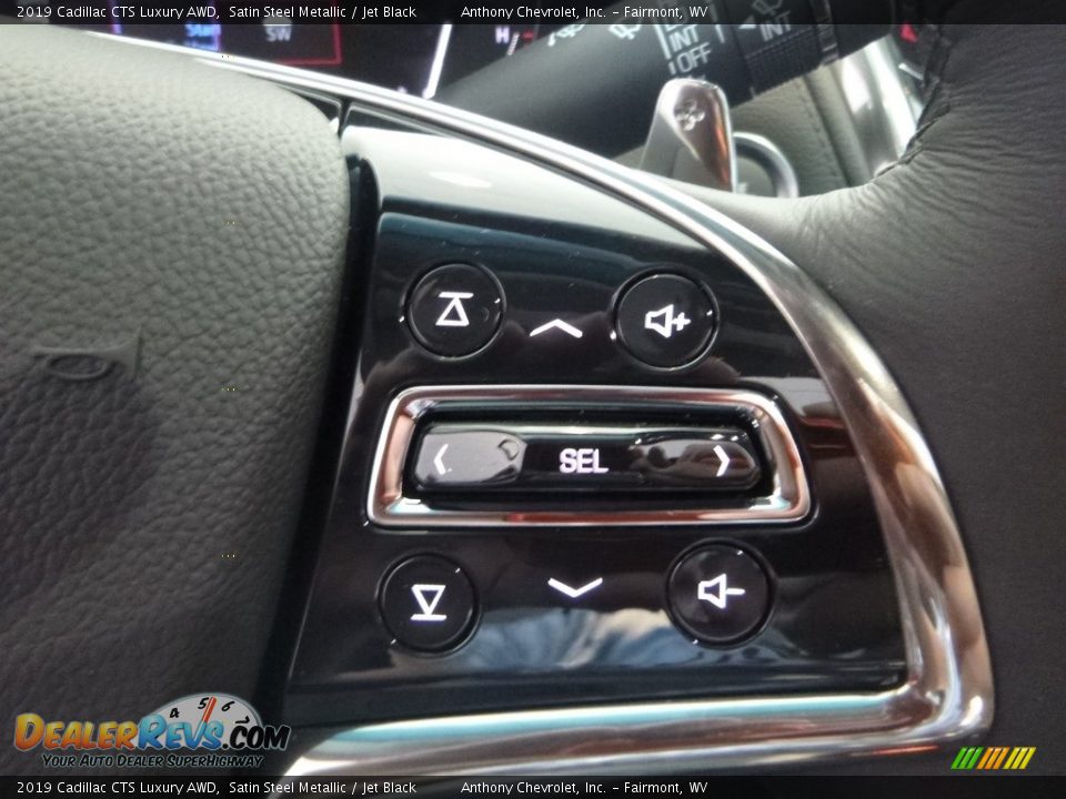 2019 Cadillac CTS Luxury AWD Satin Steel Metallic / Jet Black Photo #15