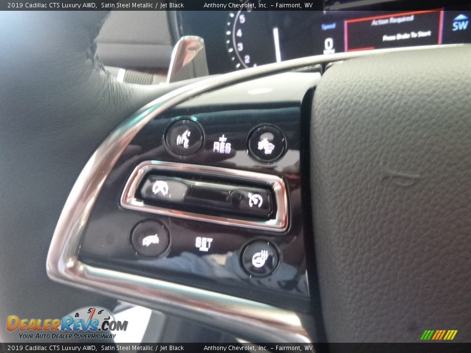 2019 Cadillac CTS Luxury AWD Satin Steel Metallic / Jet Black Photo #16