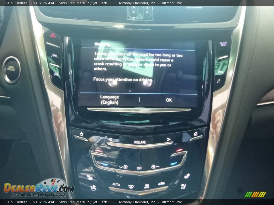 2019 Cadillac CTS Luxury AWD Satin Steel Metallic / Jet Black Photo #17