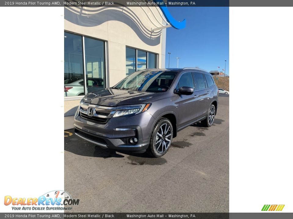 2019 Honda Pilot Touring AWD Modern Steel Metallic / Black Photo #2