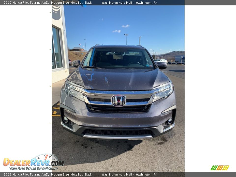 2019 Honda Pilot Touring AWD Modern Steel Metallic / Black Photo #3