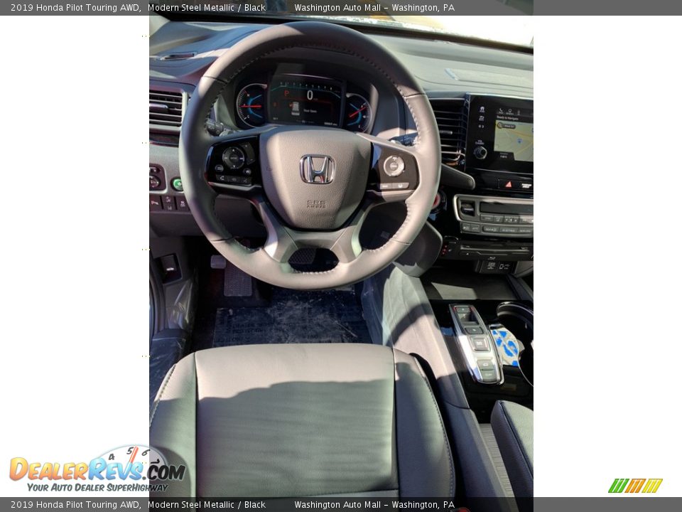 2019 Honda Pilot Touring AWD Modern Steel Metallic / Black Photo #11