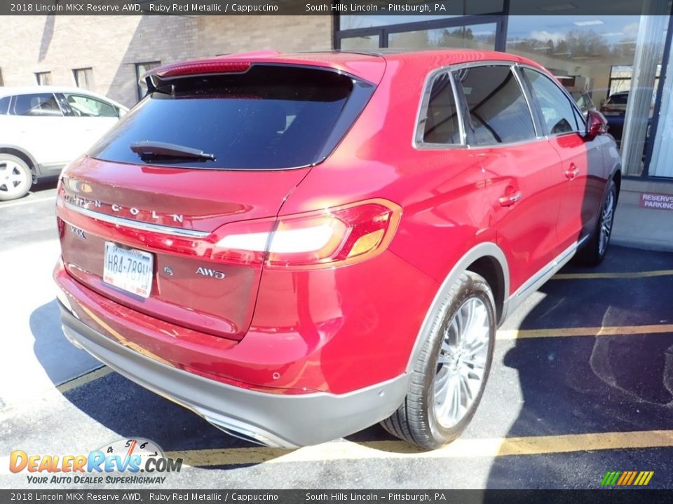 2018 Lincoln MKX Reserve AWD Ruby Red Metallic / Cappuccino Photo #4
