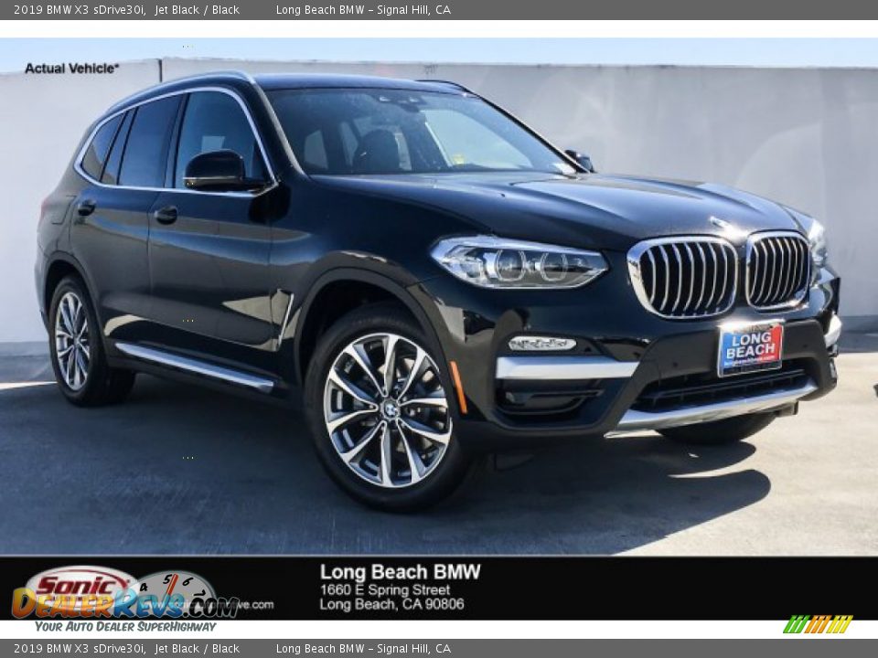 2019 BMW X3 sDrive30i Jet Black / Black Photo #1