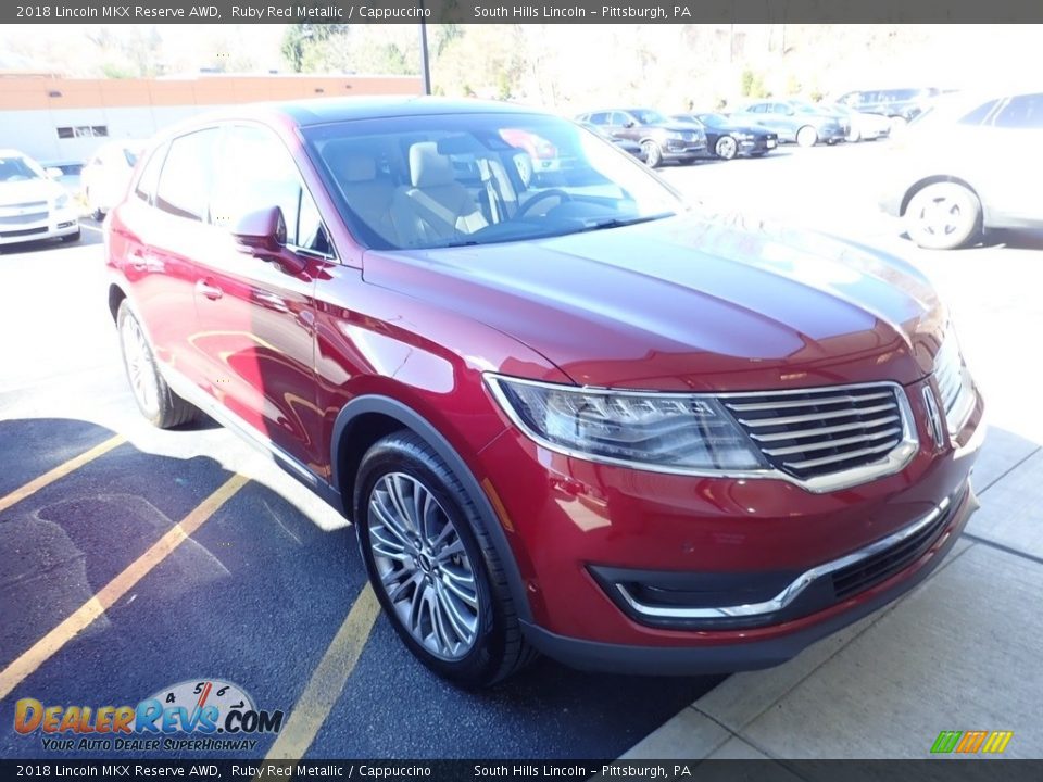 2018 Lincoln MKX Reserve AWD Ruby Red Metallic / Cappuccino Photo #5