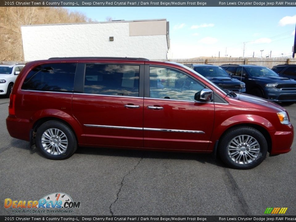 2015 Chrysler Town & Country Touring-L Deep Cherry Red Crystal Pearl / Dark Frost Beige/Medium Frost Beige Photo #7