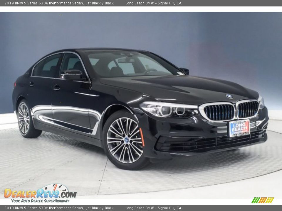2019 BMW 5 Series 530e iPerformance Sedan Jet Black / Black Photo #12