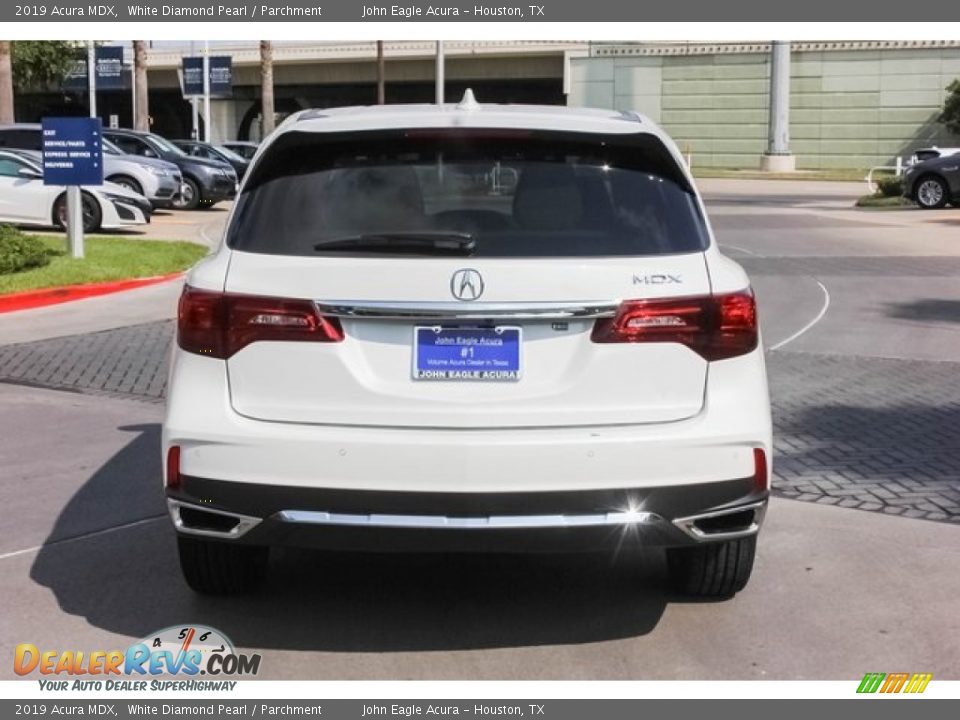 2019 Acura MDX White Diamond Pearl / Parchment Photo #6