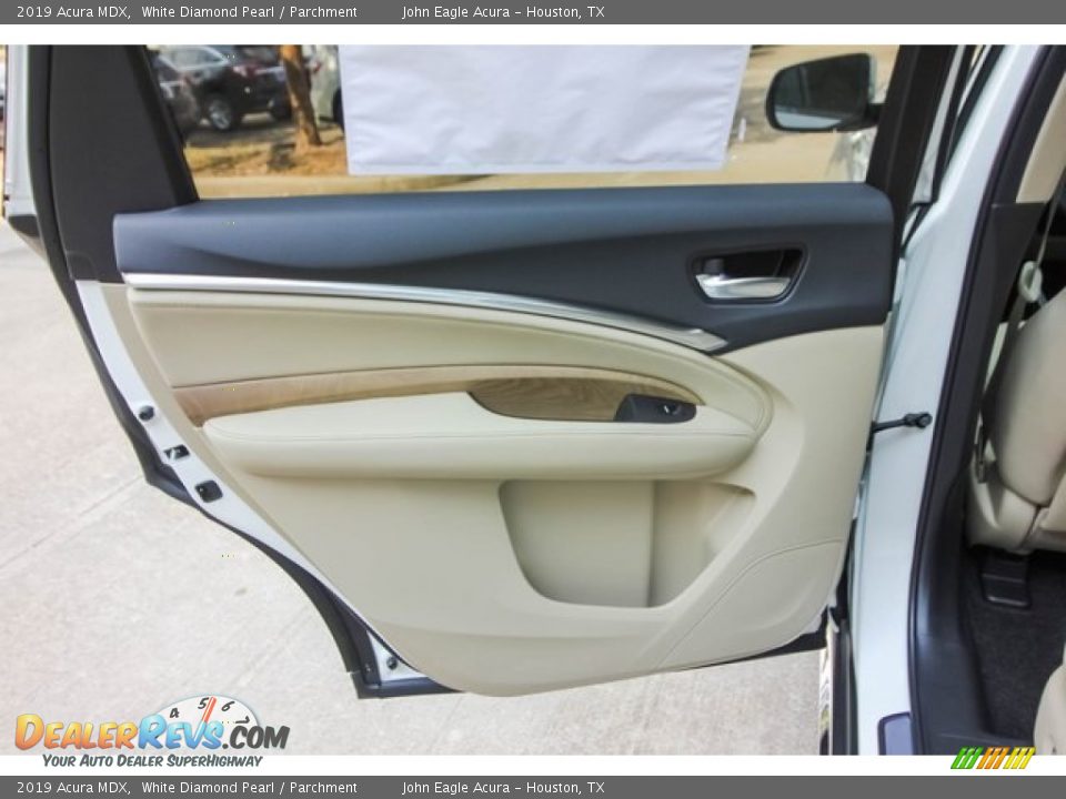 2019 Acura MDX White Diamond Pearl / Parchment Photo #18