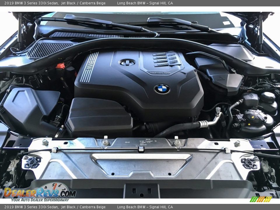2019 BMW 3 Series 330i Sedan Jet Black / Canberra Beige Photo #8