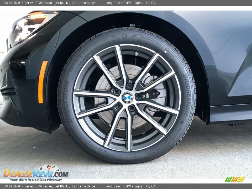 2019 BMW 3 Series 330i Sedan Jet Black / Canberra Beige Photo #9