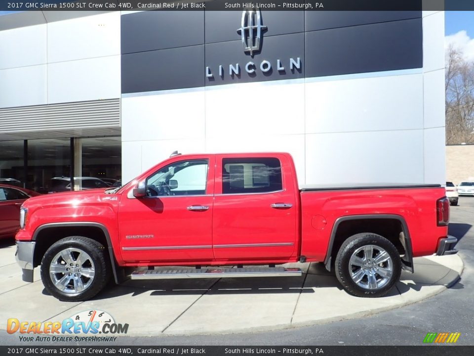 2017 GMC Sierra 1500 SLT Crew Cab 4WD Cardinal Red / Jet Black Photo #2