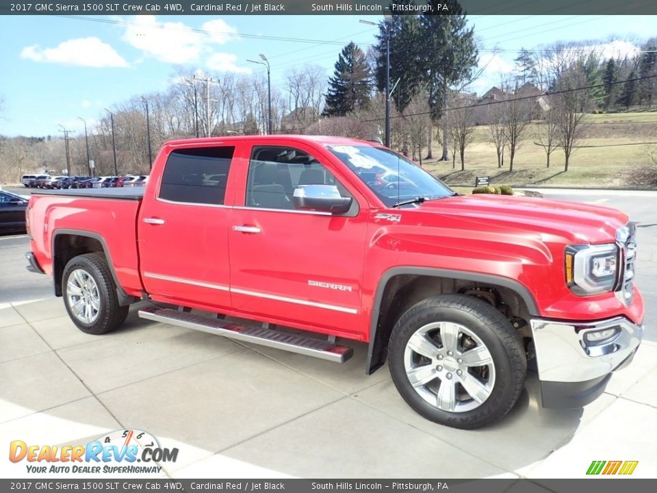 2017 GMC Sierra 1500 SLT Crew Cab 4WD Cardinal Red / Jet Black Photo #6