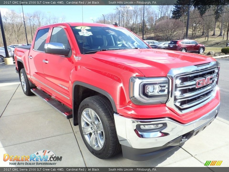2017 GMC Sierra 1500 SLT Crew Cab 4WD Cardinal Red / Jet Black Photo #7