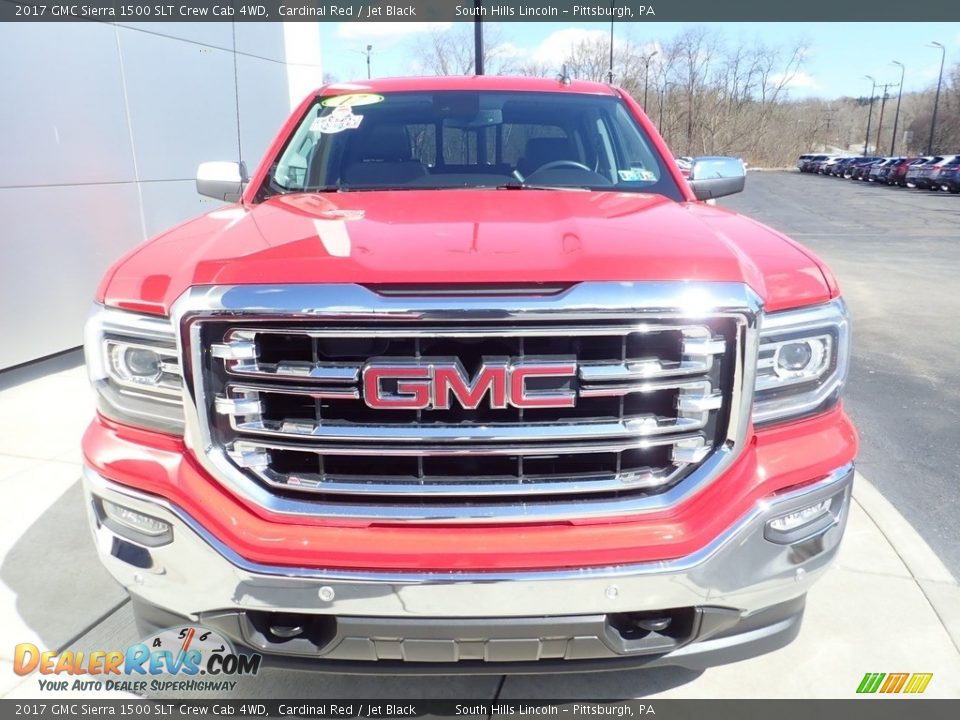2017 GMC Sierra 1500 SLT Crew Cab 4WD Cardinal Red / Jet Black Photo #8