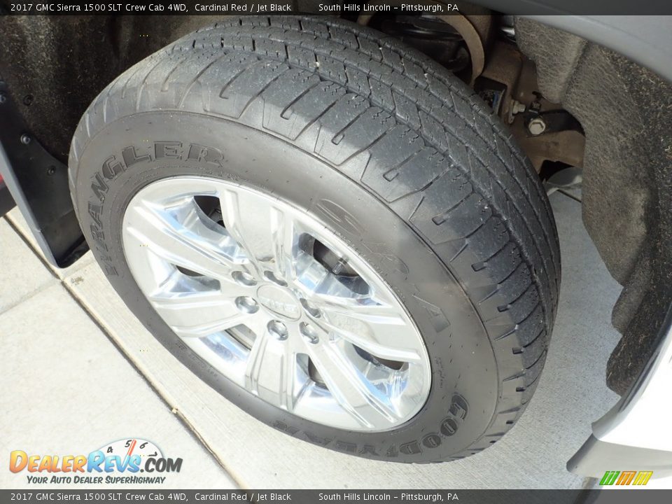 2017 GMC Sierra 1500 SLT Crew Cab 4WD Cardinal Red / Jet Black Photo #9