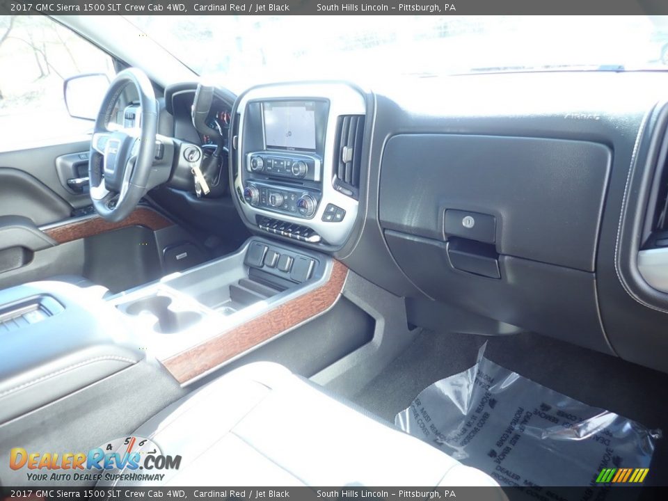 2017 GMC Sierra 1500 SLT Crew Cab 4WD Cardinal Red / Jet Black Photo #11