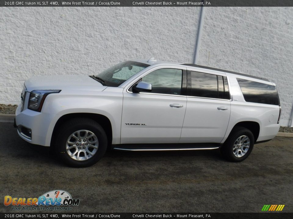 2018 GMC Yukon XL SLT 4WD White Frost Tricoat / Cocoa/Dune Photo #2