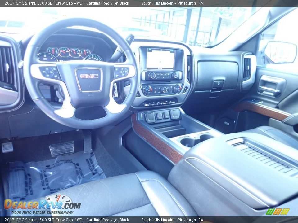 2017 GMC Sierra 1500 SLT Crew Cab 4WD Cardinal Red / Jet Black Photo #17