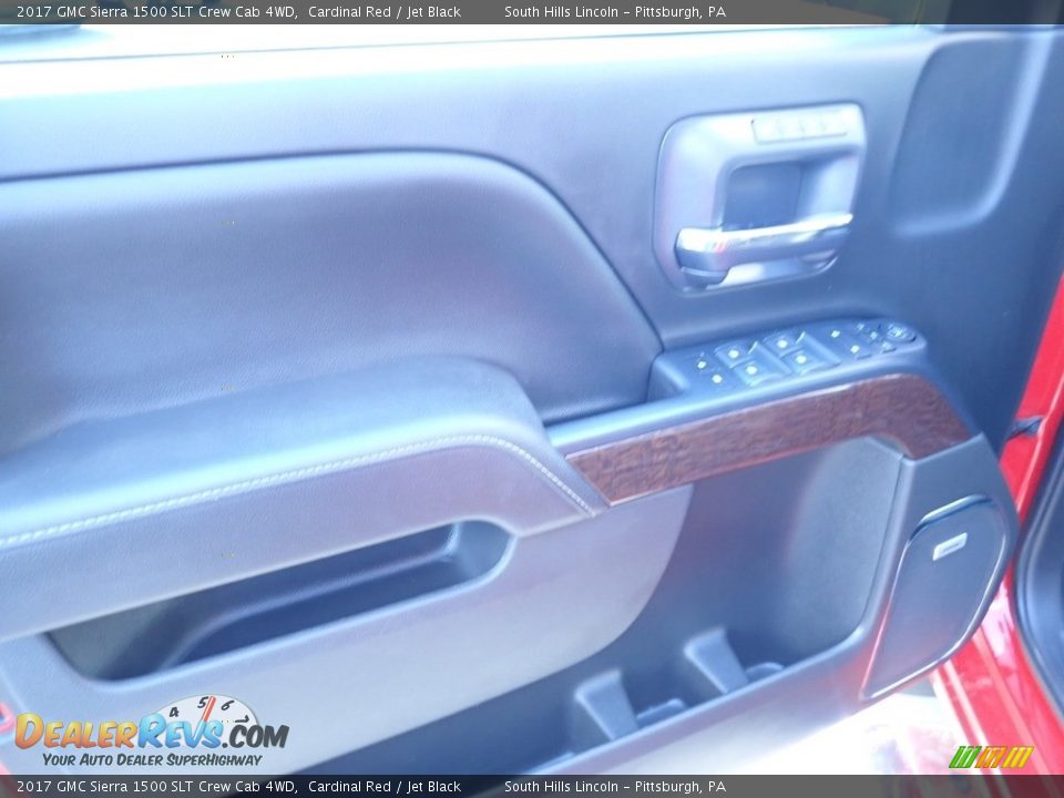 2017 GMC Sierra 1500 SLT Crew Cab 4WD Cardinal Red / Jet Black Photo #18