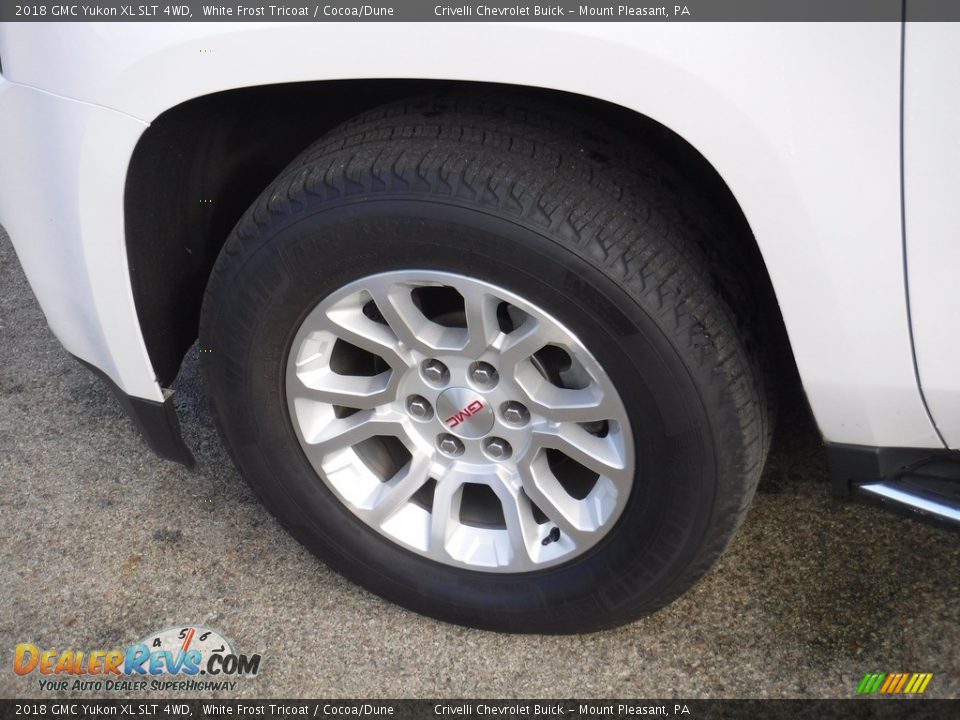 2018 GMC Yukon XL SLT 4WD White Frost Tricoat / Cocoa/Dune Photo #5