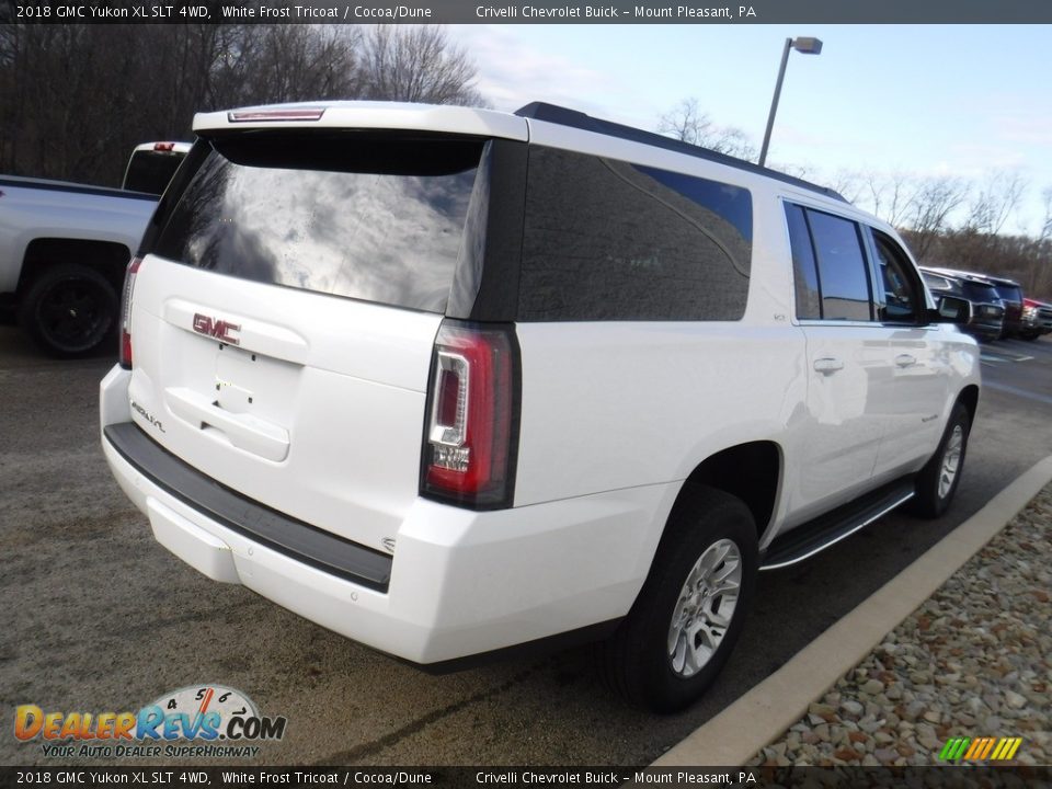 2018 GMC Yukon XL SLT 4WD White Frost Tricoat / Cocoa/Dune Photo #8
