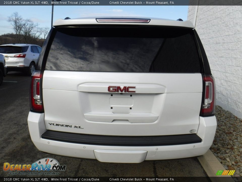 2018 GMC Yukon XL SLT 4WD White Frost Tricoat / Cocoa/Dune Photo #9