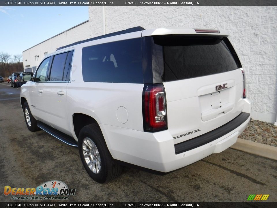 2018 GMC Yukon XL SLT 4WD White Frost Tricoat / Cocoa/Dune Photo #10