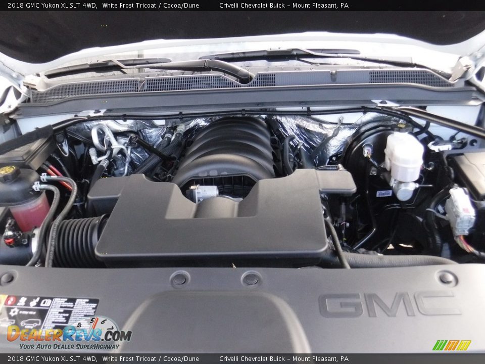 2018 GMC Yukon XL SLT 4WD White Frost Tricoat / Cocoa/Dune Photo #11