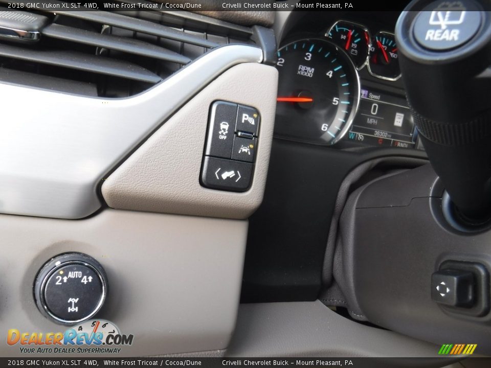 2018 GMC Yukon XL SLT 4WD White Frost Tricoat / Cocoa/Dune Photo #14