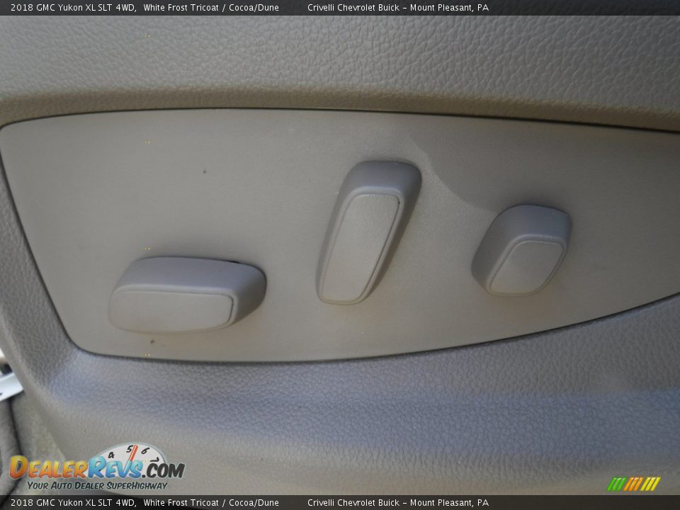 2018 GMC Yukon XL SLT 4WD White Frost Tricoat / Cocoa/Dune Photo #16