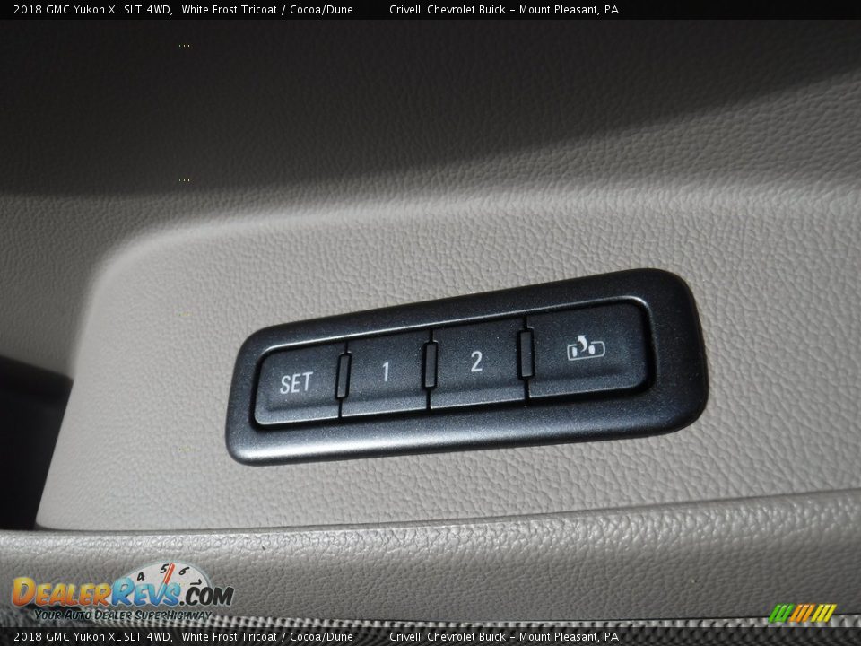 2018 GMC Yukon XL SLT 4WD White Frost Tricoat / Cocoa/Dune Photo #18