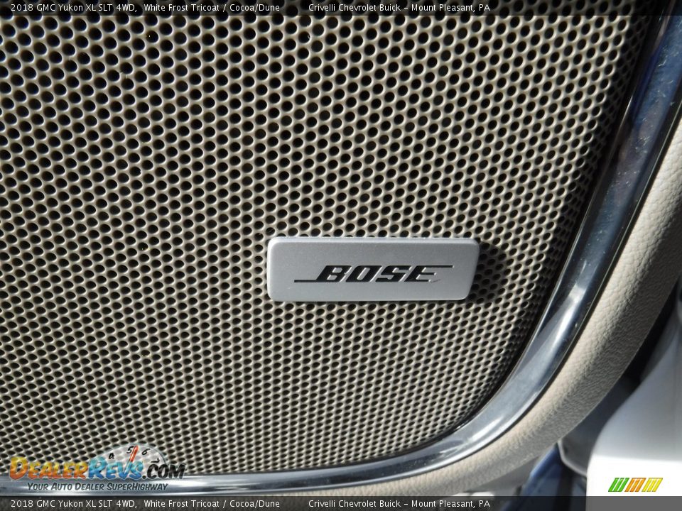 2018 GMC Yukon XL SLT 4WD White Frost Tricoat / Cocoa/Dune Photo #19