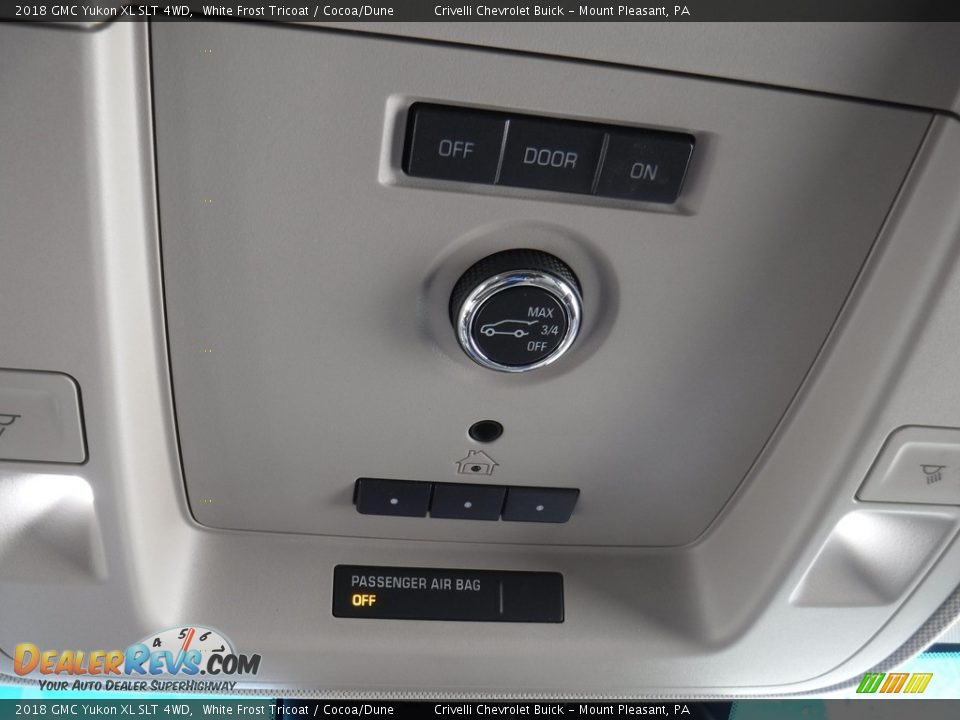 2018 GMC Yukon XL SLT 4WD White Frost Tricoat / Cocoa/Dune Photo #25