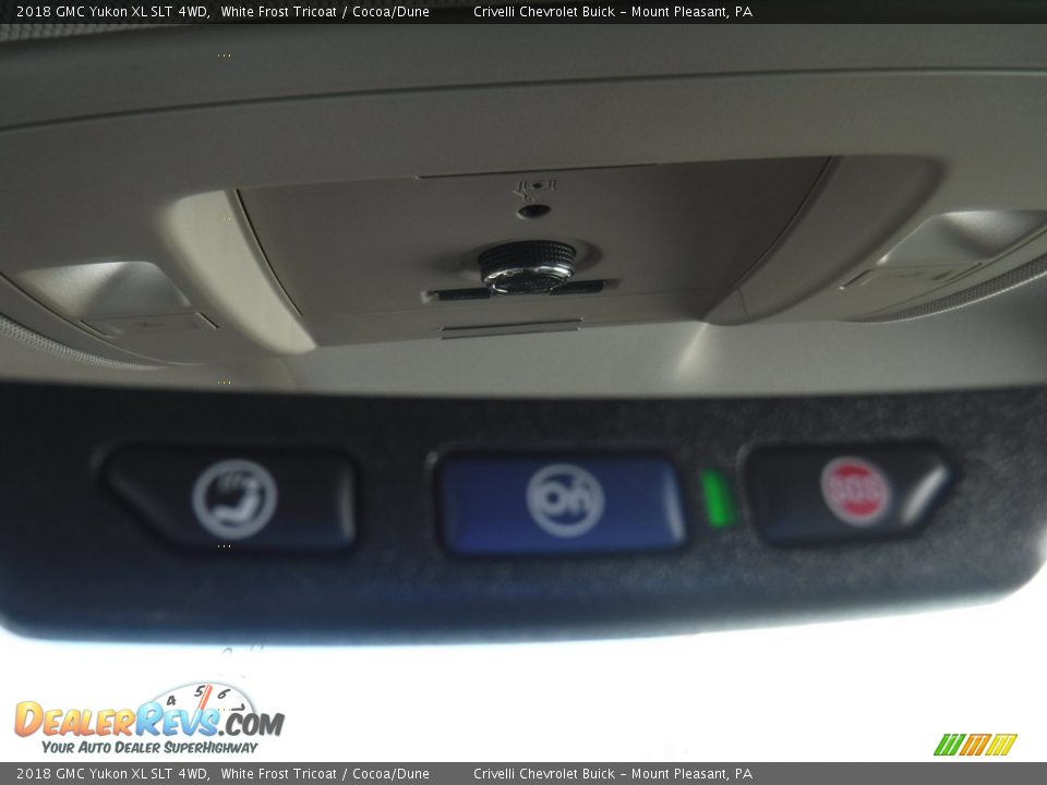 2018 GMC Yukon XL SLT 4WD White Frost Tricoat / Cocoa/Dune Photo #26