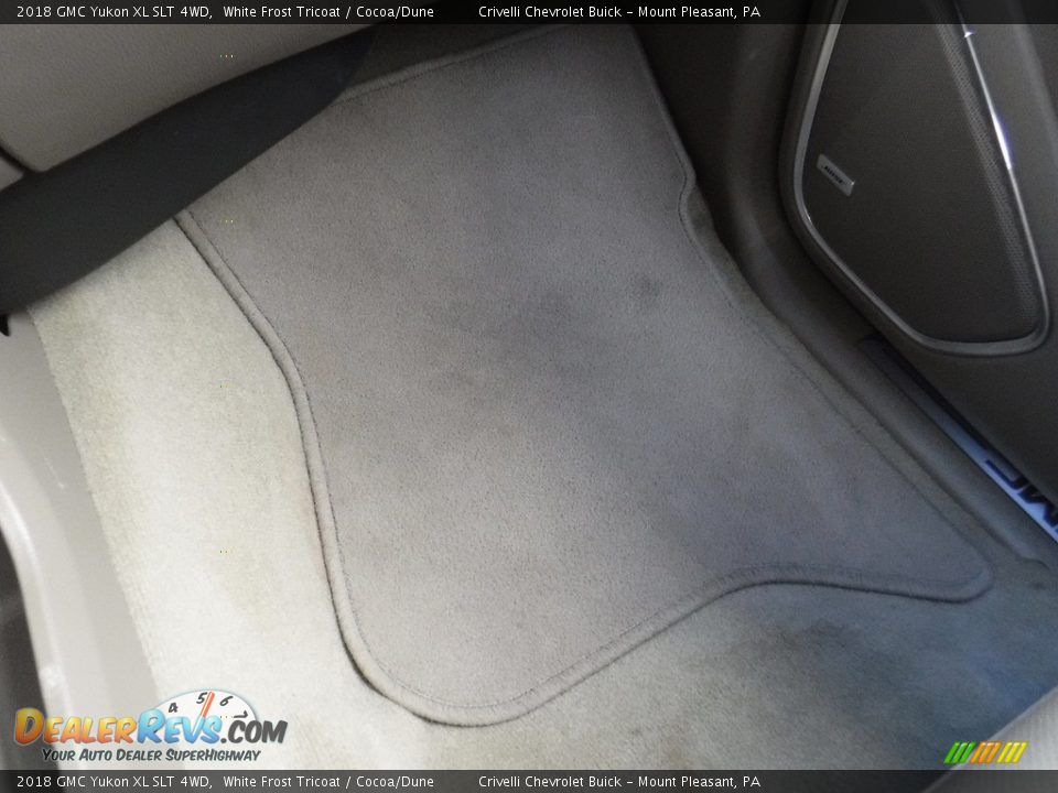 2018 GMC Yukon XL SLT 4WD White Frost Tricoat / Cocoa/Dune Photo #29
