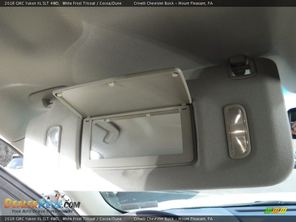 2018 GMC Yukon XL SLT 4WD White Frost Tricoat / Cocoa/Dune Photo #31